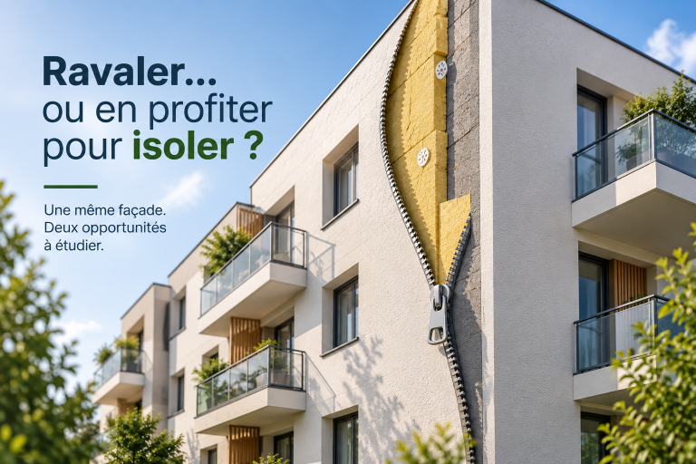 Ravalement de façade en copropriété : quand faut-il se poser la question de l'isolation extérieure ?